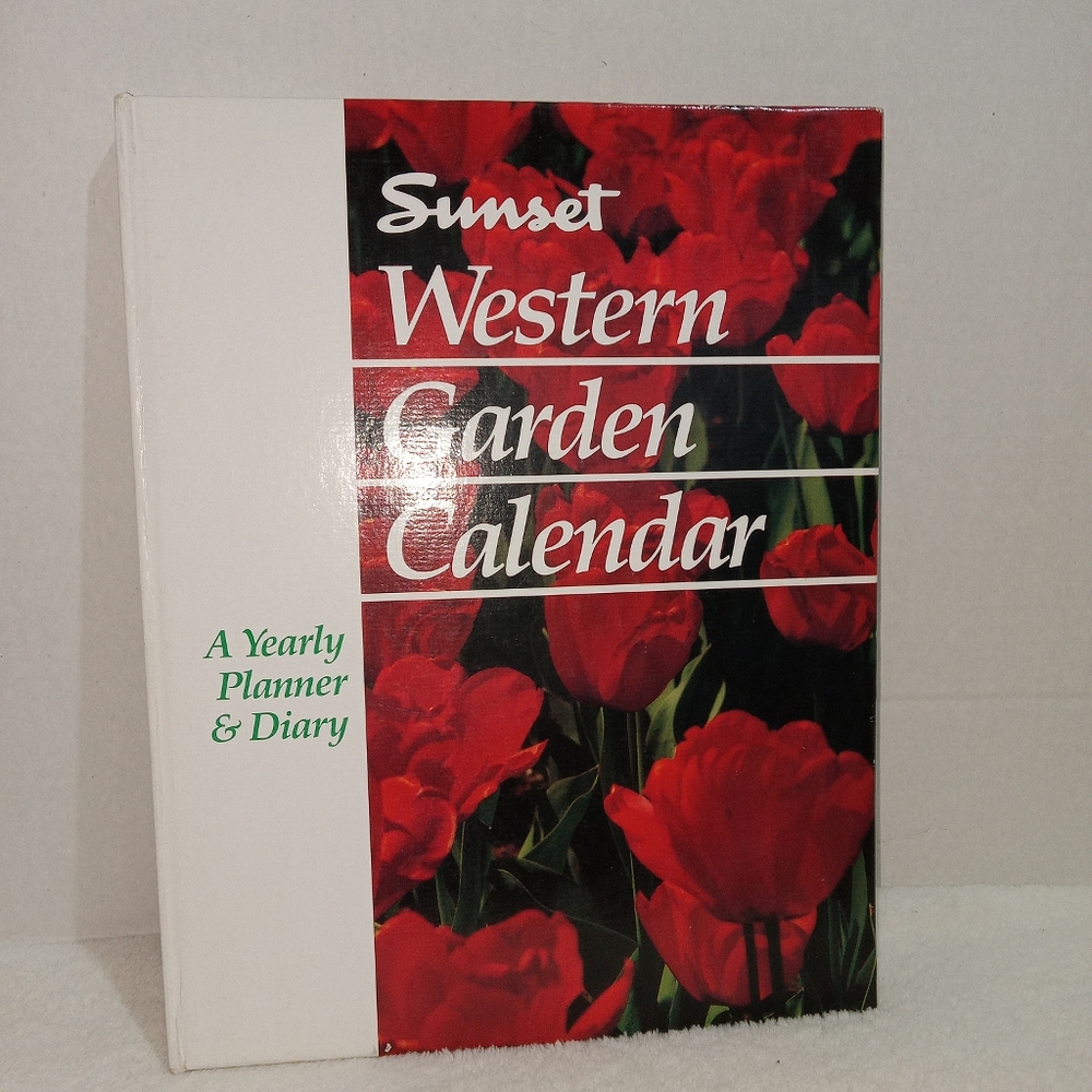 Sunset 1990 Western Garden Calendar A Yearly Planner & Diary Vintage